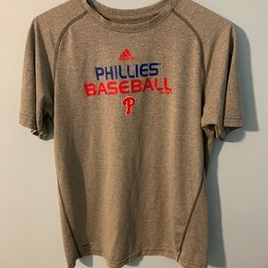 Phillies Baseball Adidas T-Shirt Gray Size Men XL